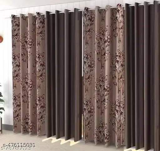 Wisk N Twisk Present Super Platinum Curtains Set of 4